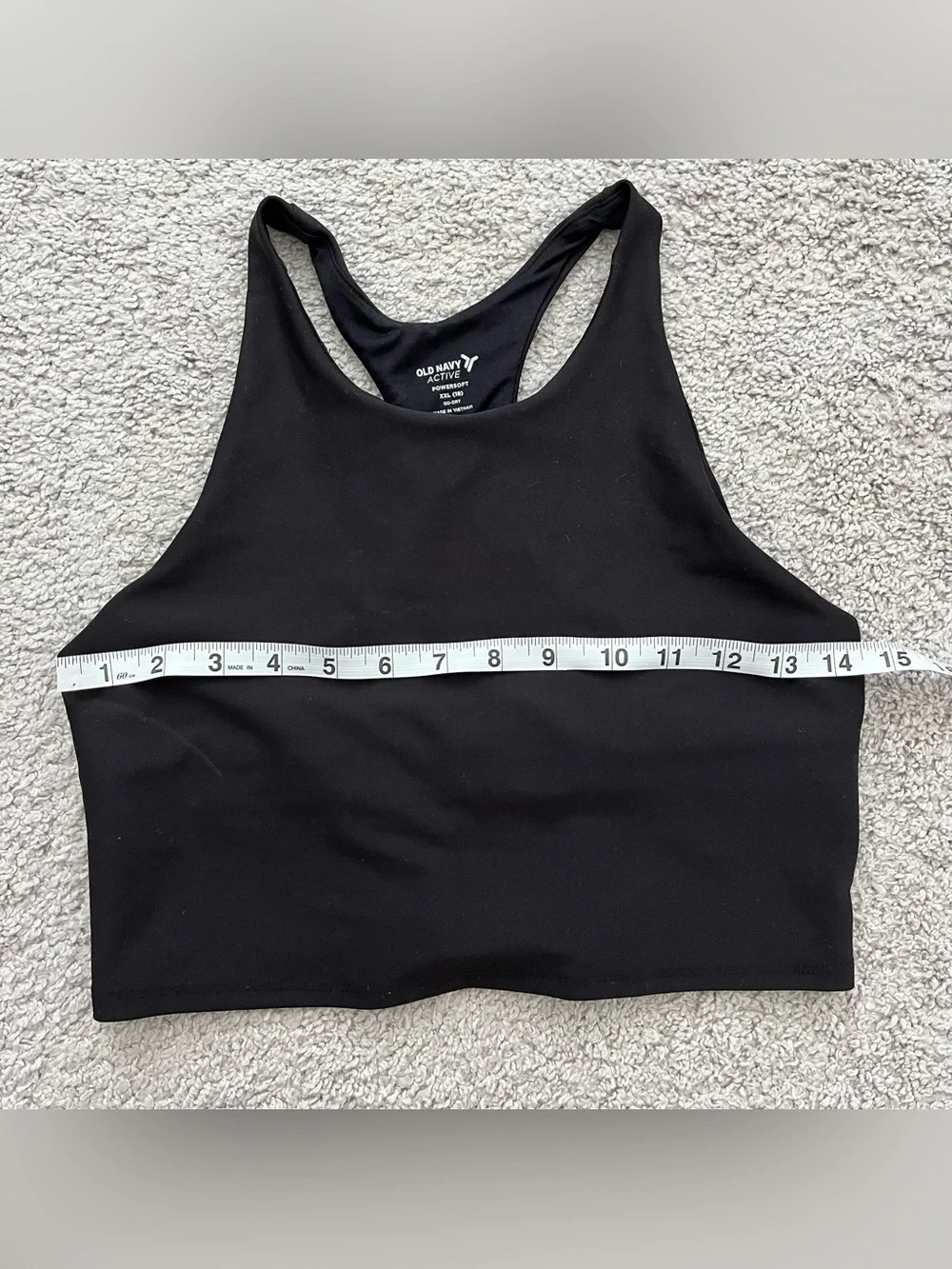 NWOT Old Navy Active Black Powersoft Racerback Sports Bra